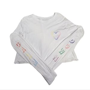 TAYLOR SWIFT Calm Down‎ white long sleeve Lover crop top XL